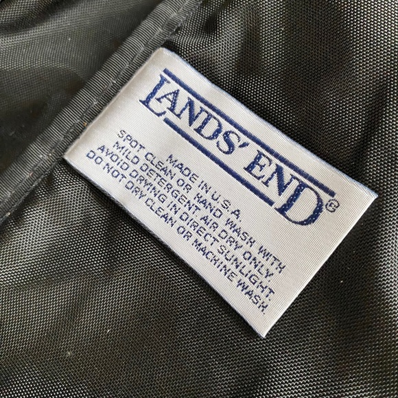 Lands' End Bags Lands End Square Rigger Shoulder Bag Canvas Leather